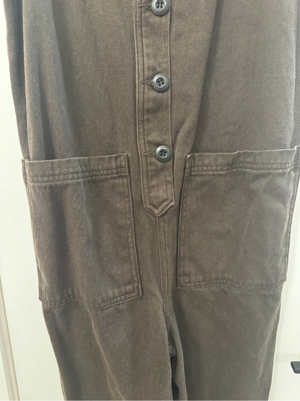 Jungmaven Brown Sleeveless Button-Front Jumpsuit - Picture 6 of 6
